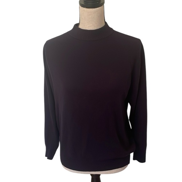 Designers Originals Vintage Mock Turtleneck Zip Back Sweater Women’s Large EUC - Picture 1 of 7